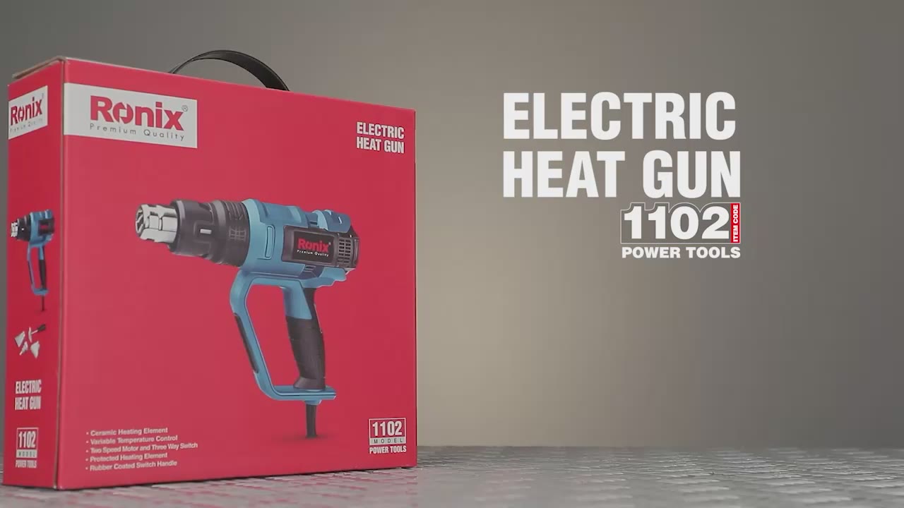 Heat Gun 2000W 3 Nozzles Ronix Tools